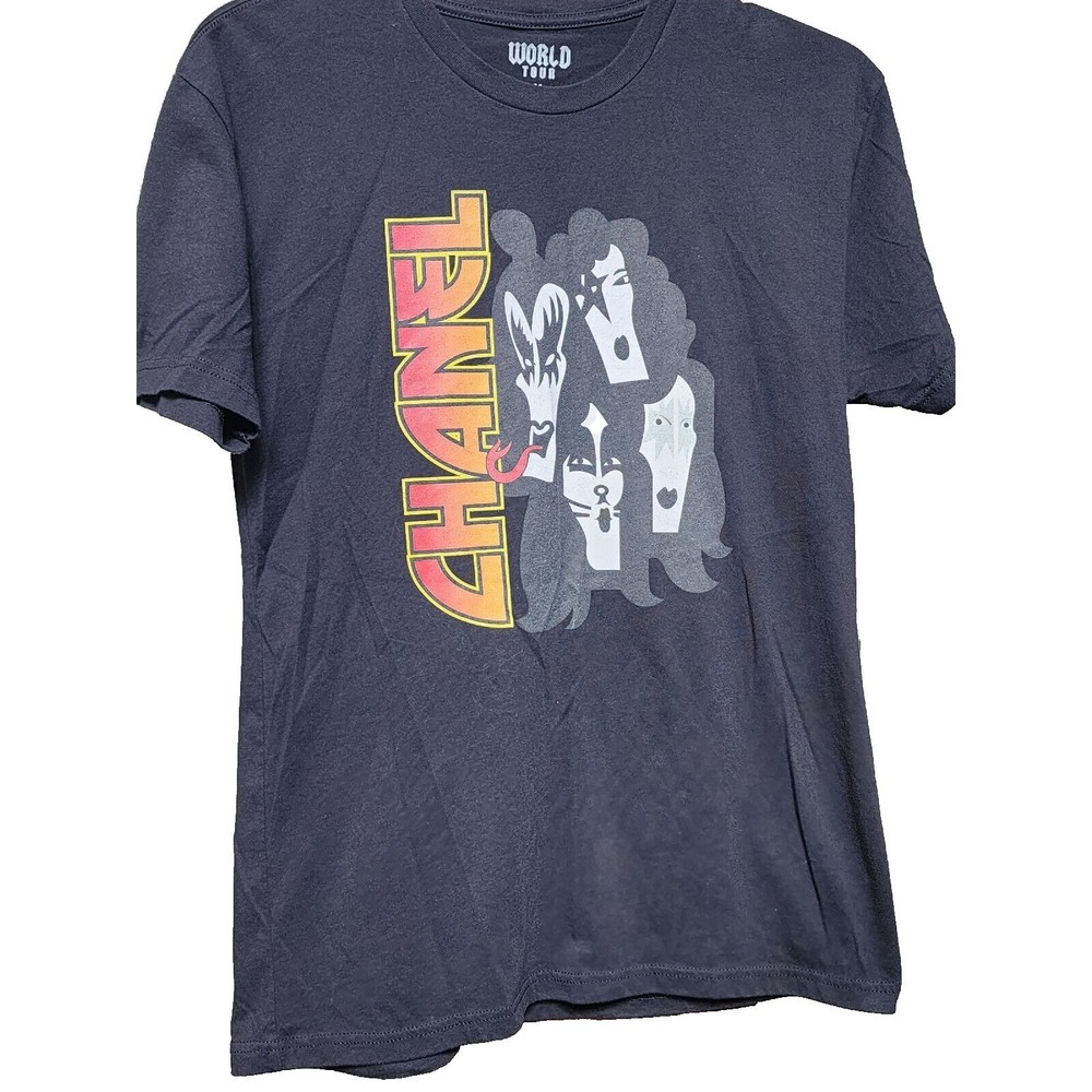 Chanel Lick It Up All Night Long World Tour Tee 1983-1984 Black Size M